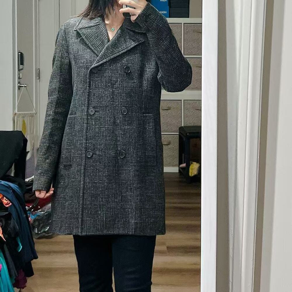 Allsaints Nala Porto Double Breasted Womens Pea Coat